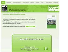 Tablet Screenshot of dav-lenggries.de